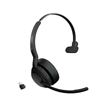 jabra Evolve2 55 Wireless Noise Canceling Bluetooth Mono Phone & Computer Headset, USB-C, MS Certifi