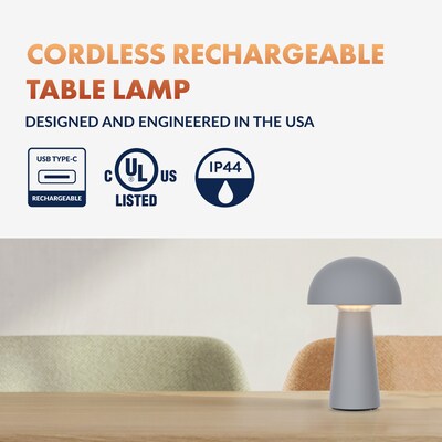 Newhouse Lighting Capri Cordless and Rechargeable Table Lamp, Sage Green (NHTL-CA-GY)