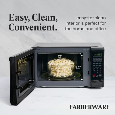 Farberware Classic 0.7 Cu. Ft. Countertop Microwave, Black (FMO07ABTBKA)
