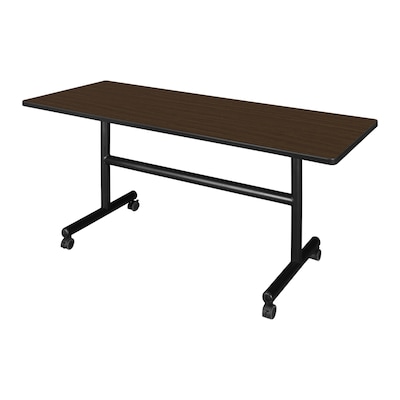 Regency Kobe Flip-Top Training Nesting Table, 60 x 24, Neo Walnut (MKFT6024NW)