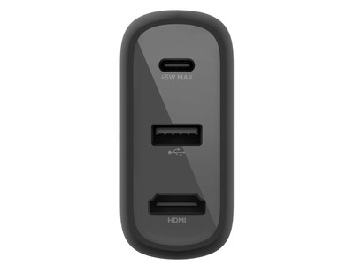 Belkin CONNECT 46.5W Multi-Port, Power Hub for USB Type-C Laptop or Nintendo Switch, Black (AVC010ttBK)