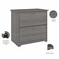 Bush Furniture Cabot 2 Drawer Lateral File Cabinet, Modern Gray (WC31380)