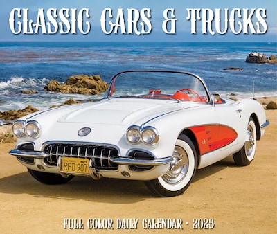 2025 Willow Creek Classic Cars & Trucks 6" x 5.5" Day-to-Day Calendar, Multicolor (40744)