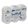 SofPull CenterPull Toilet Paper, 2-Ply, White, 1000 Sheets/Roll, 6 Rolls/Carton (19510/19500)