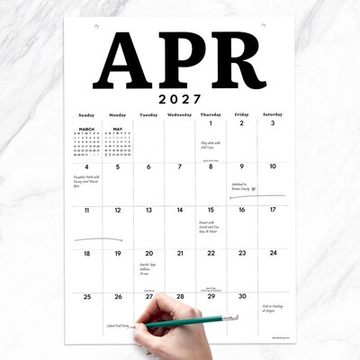 2027 TF Publishing Medium Art 12" x 17" Monthly Desk or Wall Calendar, Multicolored (27-8512)