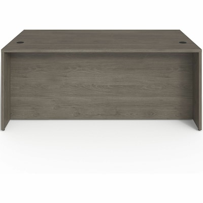 Lorell Prominence 2.0 72" W Right-Pedestal Desk, Gray Elm Surface (LLRPD3672RSPGE)