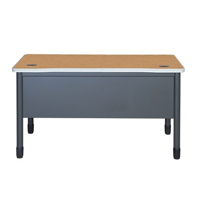 Regency Mesa Steel Training Desk, 60" x 30", Medium Oak (66150TDMO)