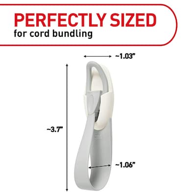 Command Damage Free Medium Utility Cord & Light Clips, White, 2/Pack (17304)