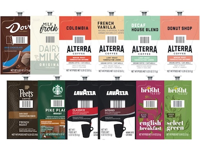 Lavazza Flavia Collection Large Variety Pack Coffee Flavia Freshpacks, 12/Carton (94163610000002)