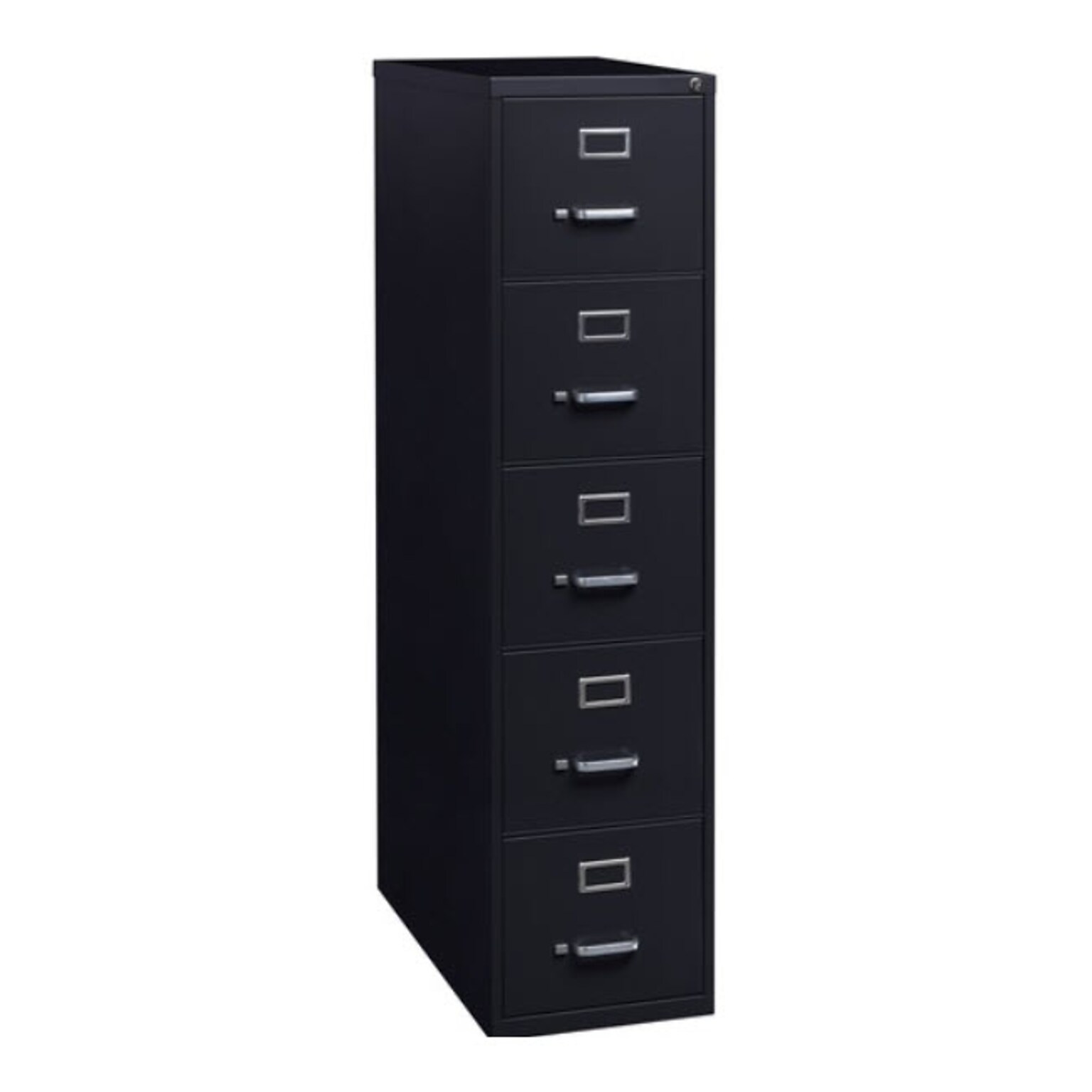 Lorell Commercial Grade Vertical File Cabinet, Black, 15 x 26.5 x 61