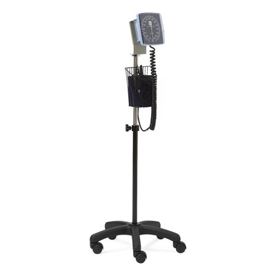 Medline Mobile Blood Pressure Monitor, Adult, Black (MDS9407)
