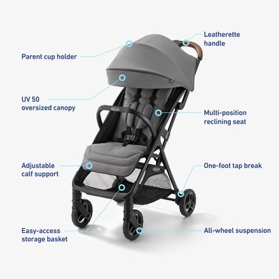 Graco Ready2Jet Compact Stroller, Kingston (2209064)