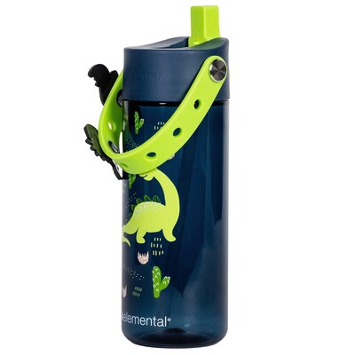 Elemental Splash Charm Plastic Water Bottle, 18 oz., Dinosaur (EMLETR18DF30C)