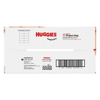Huggies Snug & Dry Baby Diapers, Size 6, 112/Carton (51516/56459)