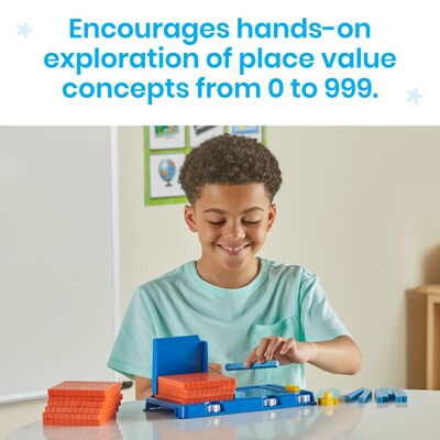 hand2mind Place Value Frame with Base Ten Blocks (96993)