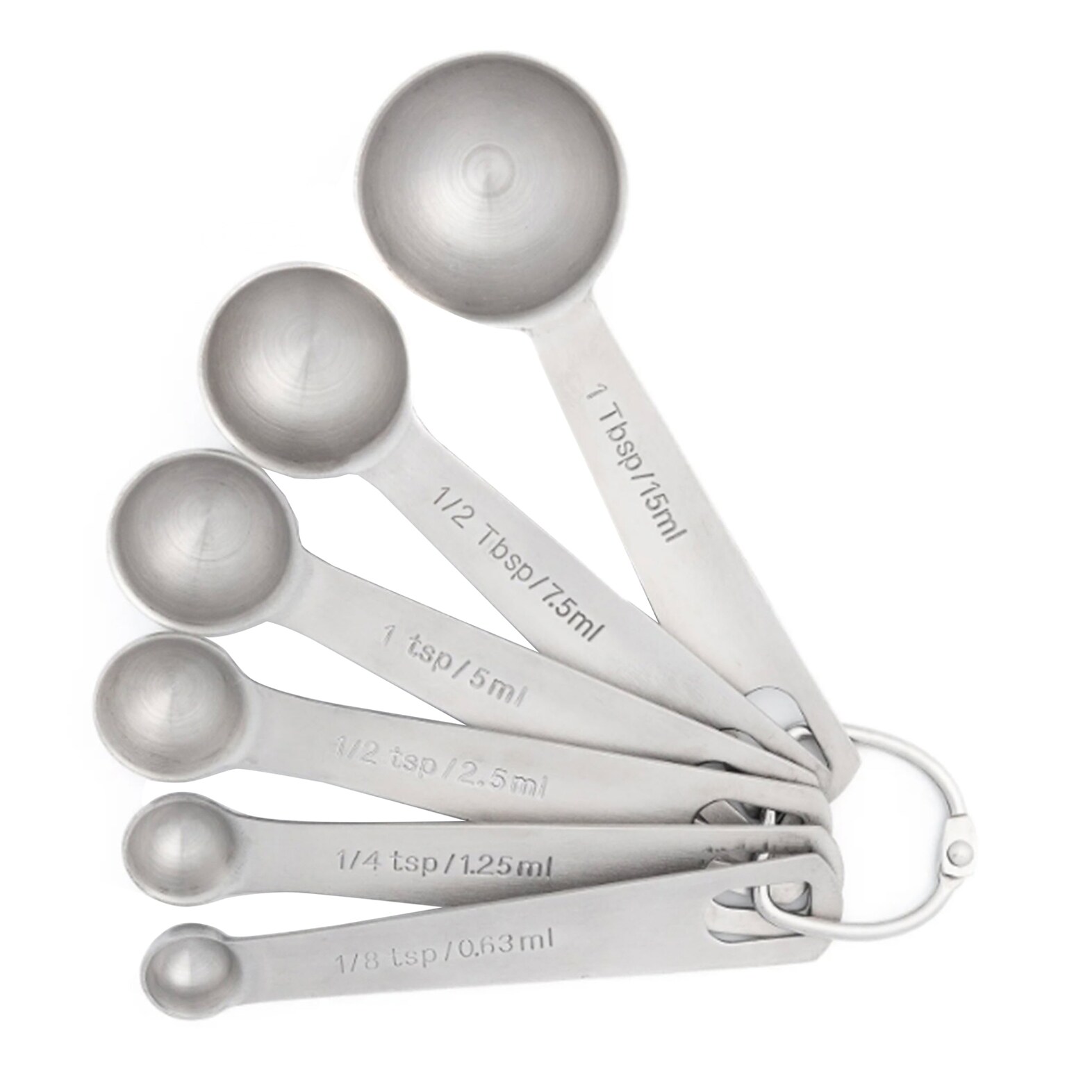 Better Houseware Measuring Spoons, Stainless Steel, 6 Piece (83105)