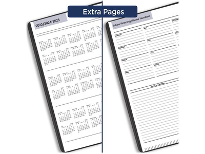 2024 AT-A-GLANCE DayMinder 8" x 11" Daily Group Appointment Book Planner, Black (G560-00-24)