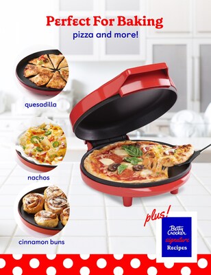 Betty Crocker 12-Inch Pizza Maker Plus, White (BC-2958CW)