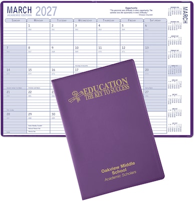 Custom Laureate Academic Desk Planner