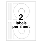 Avery Laser Media Labels, White Matte, 50 Disc and 100 Spine Labels/Pack (5931)
