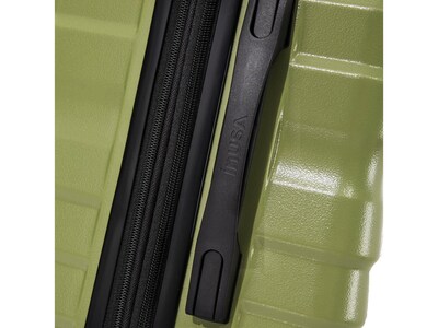 InUSA Aurum 27.98" Hardside Suitcase, 4-Wheeled Spinner, Green (IUAUR00M-GRN)