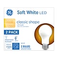 GE 12-Watt Soft White LED Household Bulb, 2/Pack (93109188)