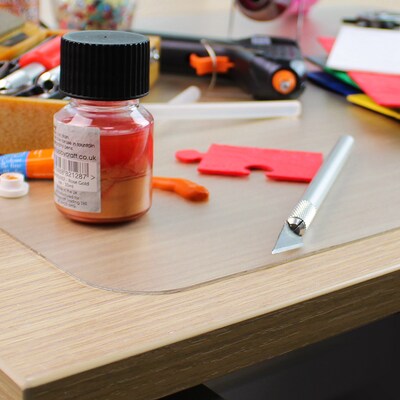 Craftex Polycarbonate Desk Pad, 20" x 36", Clear (FRCR2036RA1)