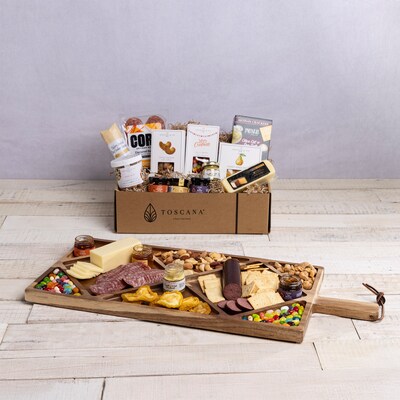 Grazing Board Gourmet Gift Set with Eight Compartments