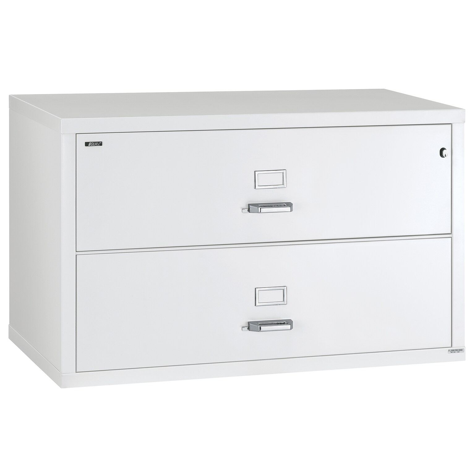Quill Brand® 44 2-Drawer Fire Resistant Lateral File Cabinet with Lock, Letter/Legal, Artic White (Q442LATAW)