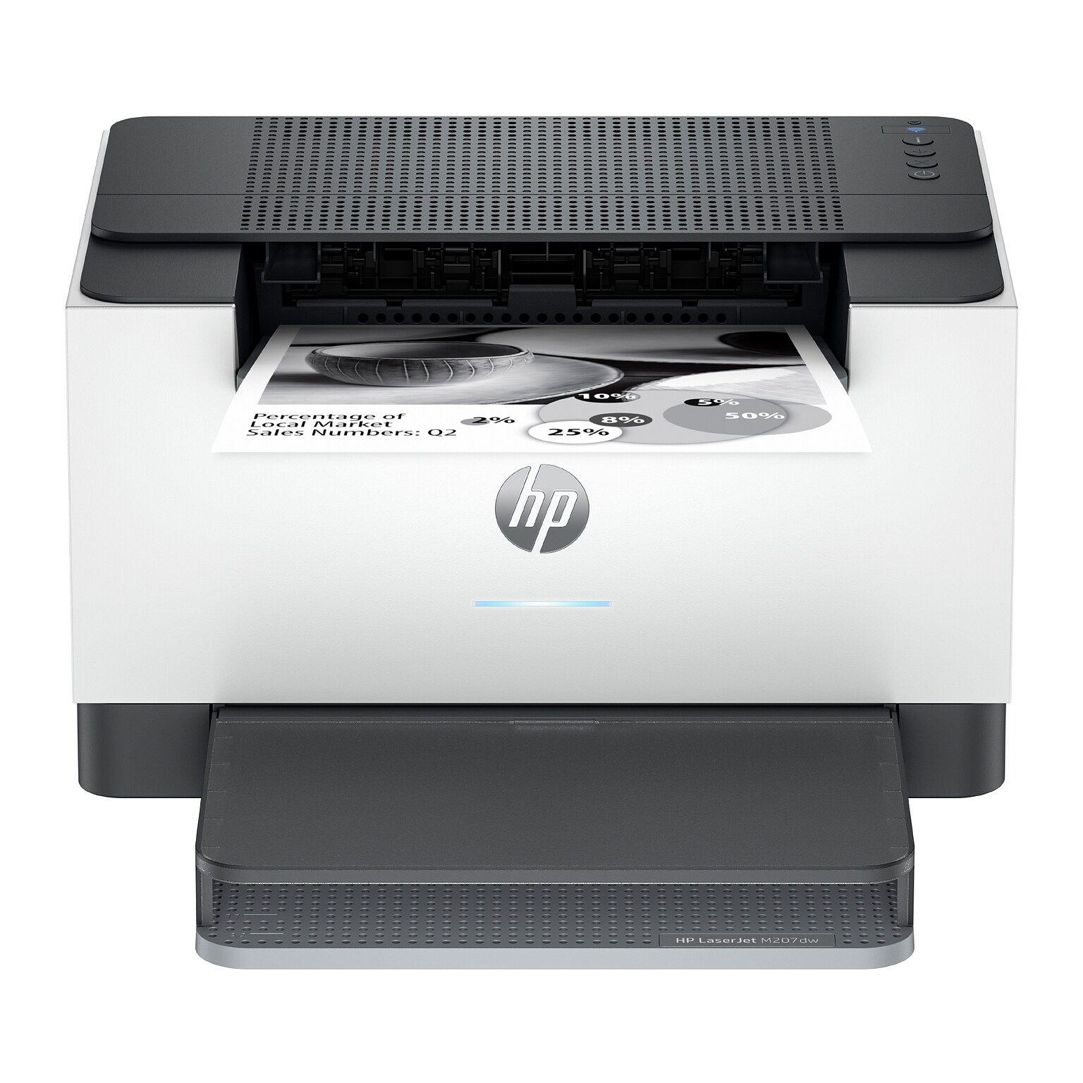 HP LaserJet M207dw Wireless Black & White Print Only Laser Printer, Best for Home (8J9K9F)