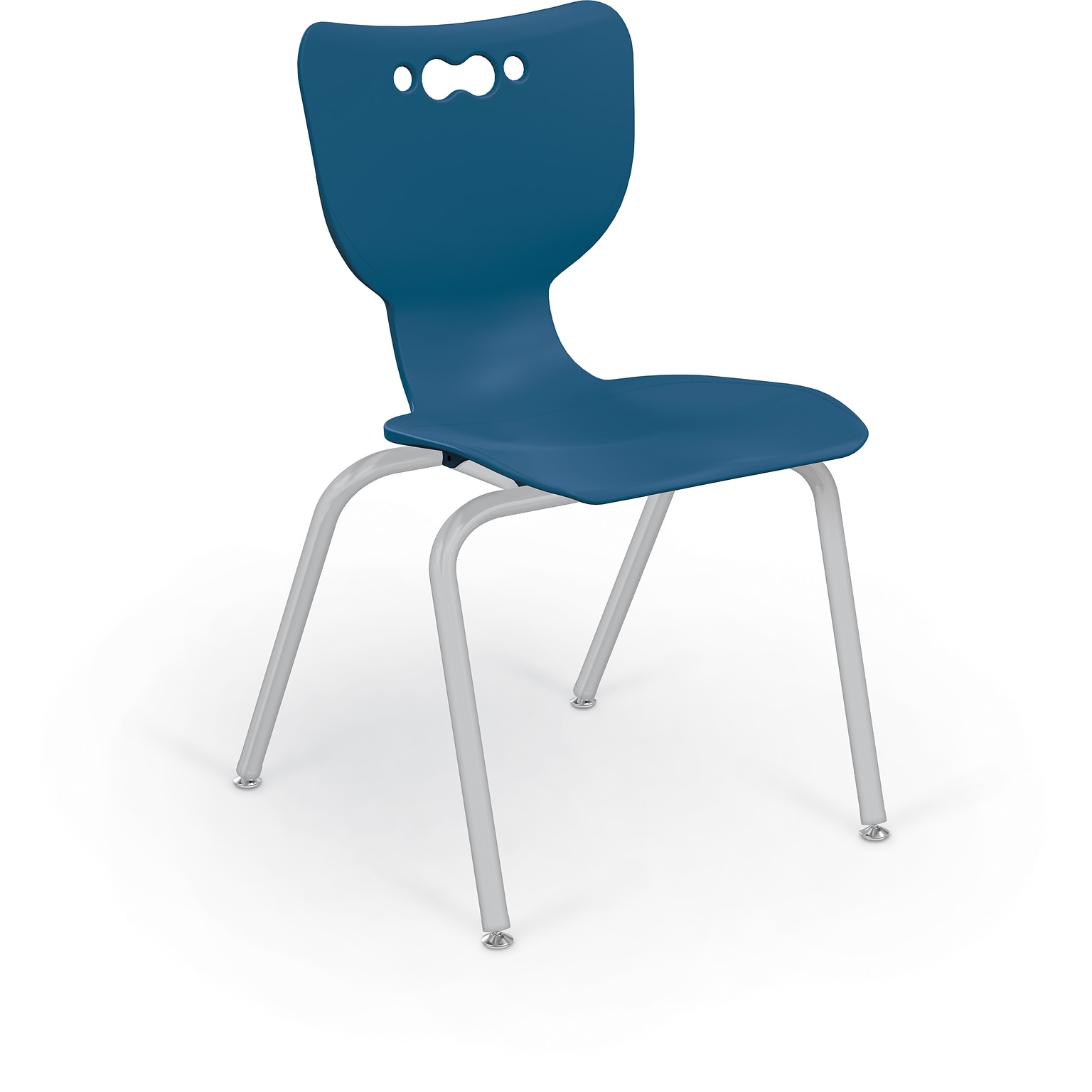 MooreCo 18 Hierarchy Student Chair with 4 Legs, Endless Sea/Platinum Base (703673562669)