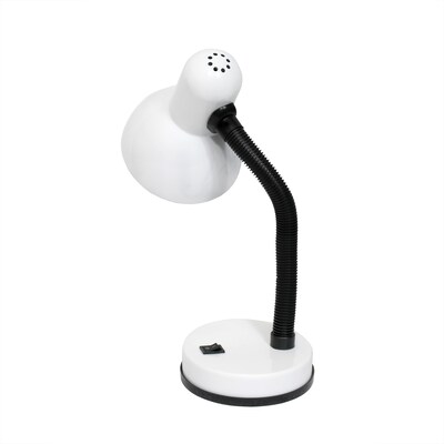 Simple Designs Basic LED Desk Lamp, 14.25", White (LD1003-WHT)