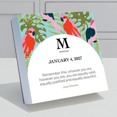 2027 TF Publishing Inspiring Women 5.25 x 5.25 Daily Day-to-Day Calendar, Multicolored (27-3060)