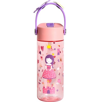 Elemental Splash Charm Plastic Water Bottle, 18 oz., Princess Dream (EMLETR18PRM60C)