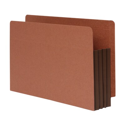Pendaflex File Pocket, 3 1/2 Expansion, Legal Size, Brown, 10/Box (1007049)