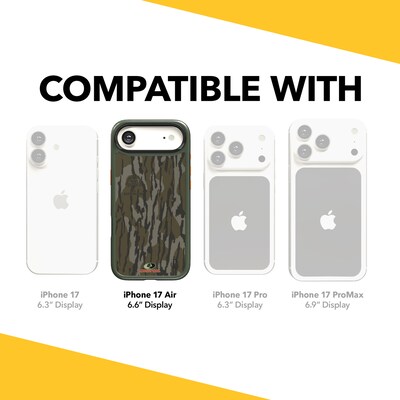 cellhelmet Fortitude MagSafe Phone Case for Apple iPhone 17 Air, Mossy Oak Bottomlands (CF-124-MO)