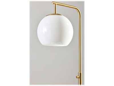 Simplee Adesso Globe 60" Antique Brass Floor Lamp with Globe Shade (AF47013-21)