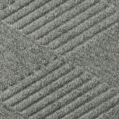 M + A Matting WaterHog Max Diamond Commercial Wiper/Scraper Entrance Floor Mat, 6' x 8.4', Grey Ash (22957368170)
