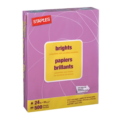 Staples 30% Recycled 8.5 x 11 Copy Paper, 20 lbs., 92 Brightness, 500/Ream (112350/1542)
