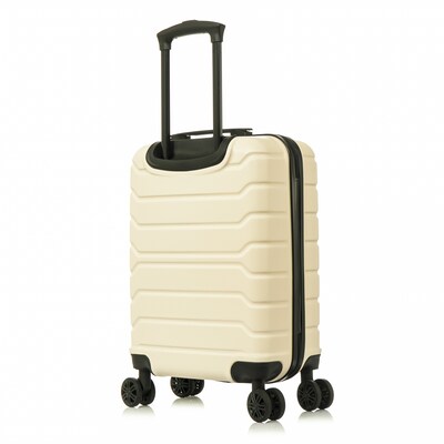 InUSA Trend 22.4" Hardside Suitcase, 4-Wheeled Spinner, TSA Checkpoint Friendly, Sand (IUTRE00S-SAN)