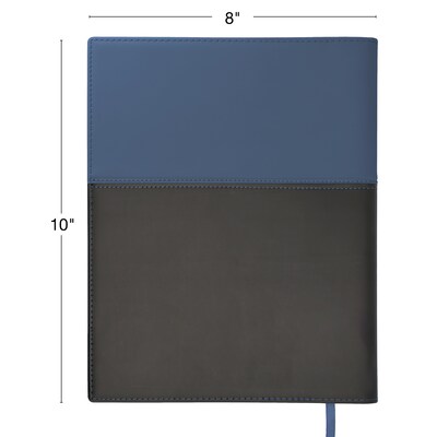 2027 Excello Brands 8" x 10" Weekly & Monthly Standard Planner, Paperboard Cover, Navy/Black (PKT-CY27-810-NV)