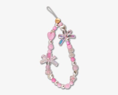 Sonix Beaded Phone Charm - Purple White