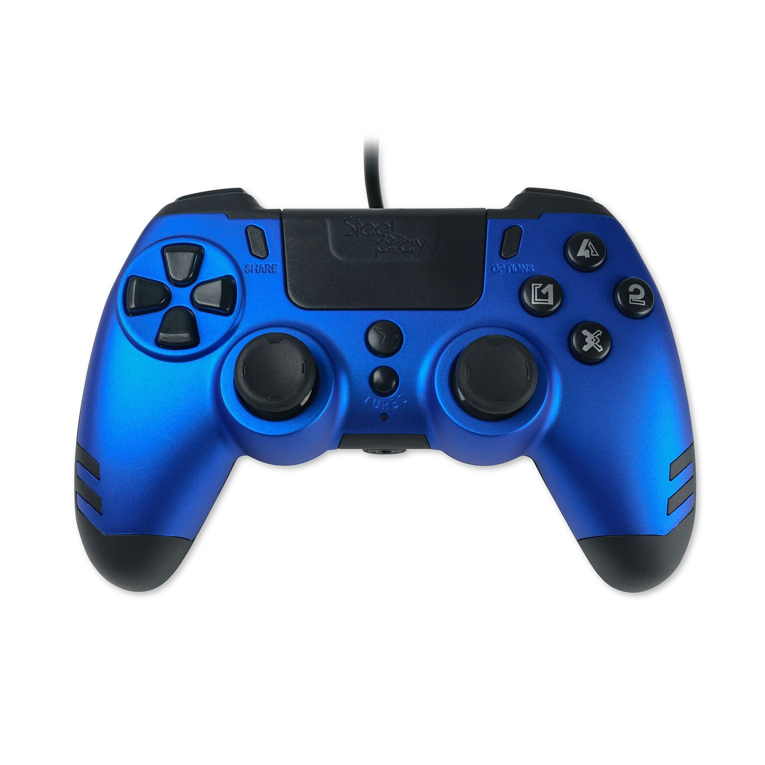Lexip Metaltech Wired Controller for PS4/PC, Blue (JVAMUL00150)
