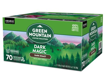 Green Mountain Dark Magic Coffee Keurig® K-Cup® Pods, Dark Roast, 70/Box (5000373740)