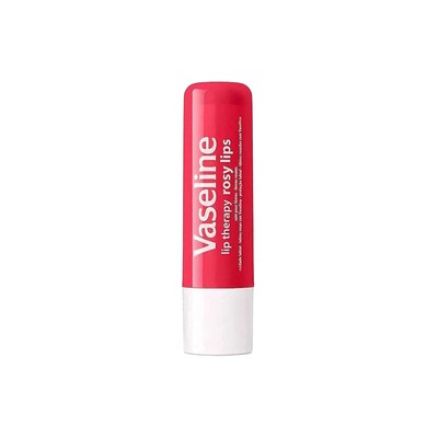 Vaseline Rosy Lip Therapy, 0.16 oz Travel Size Tube, 12 Tubes/Bag, 18 Bags/Carton