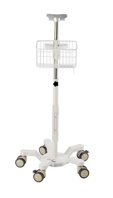 Viva Comfort Universal Vital Signs Monitor Mobile Stand with Mounting Plate for Edan M3, White (ADIME912-C-MP-06-MK)