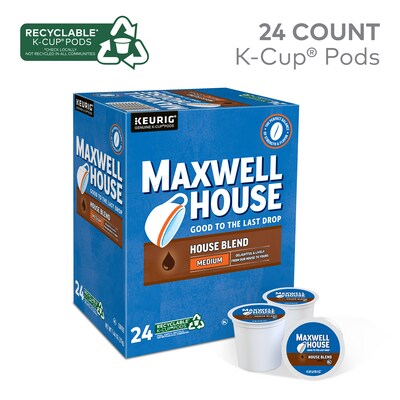 Maxwell House House Blend Coffee Keurig® K-Cup® Pods, Medium Roast, 24/Box (5303)