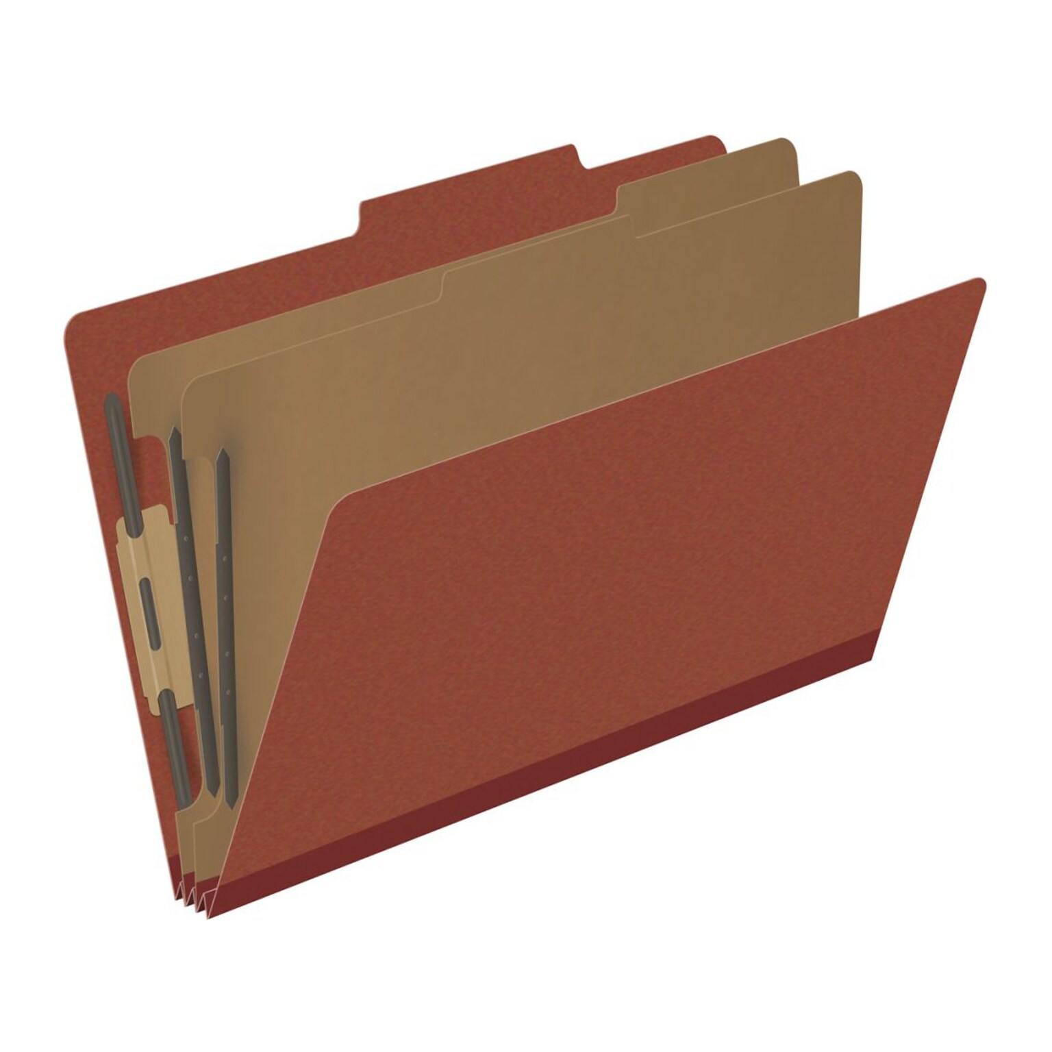 Medical Arts Press Pressboard Classification Folder, 2 Dividers, 2 Expansion, Legal Size, Red, 10/Box (DV-T52-26-3RED)