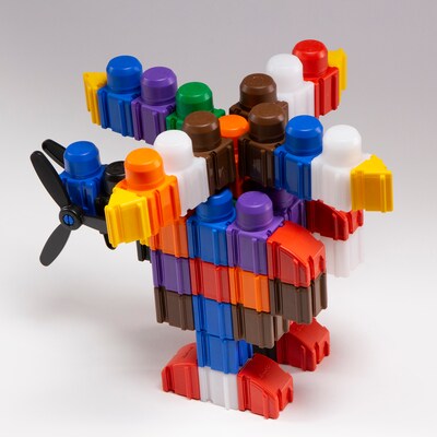 Snapo Jr. Building Blocks Mega Builders Kit, 125 Pieces/Set (SNP32125)