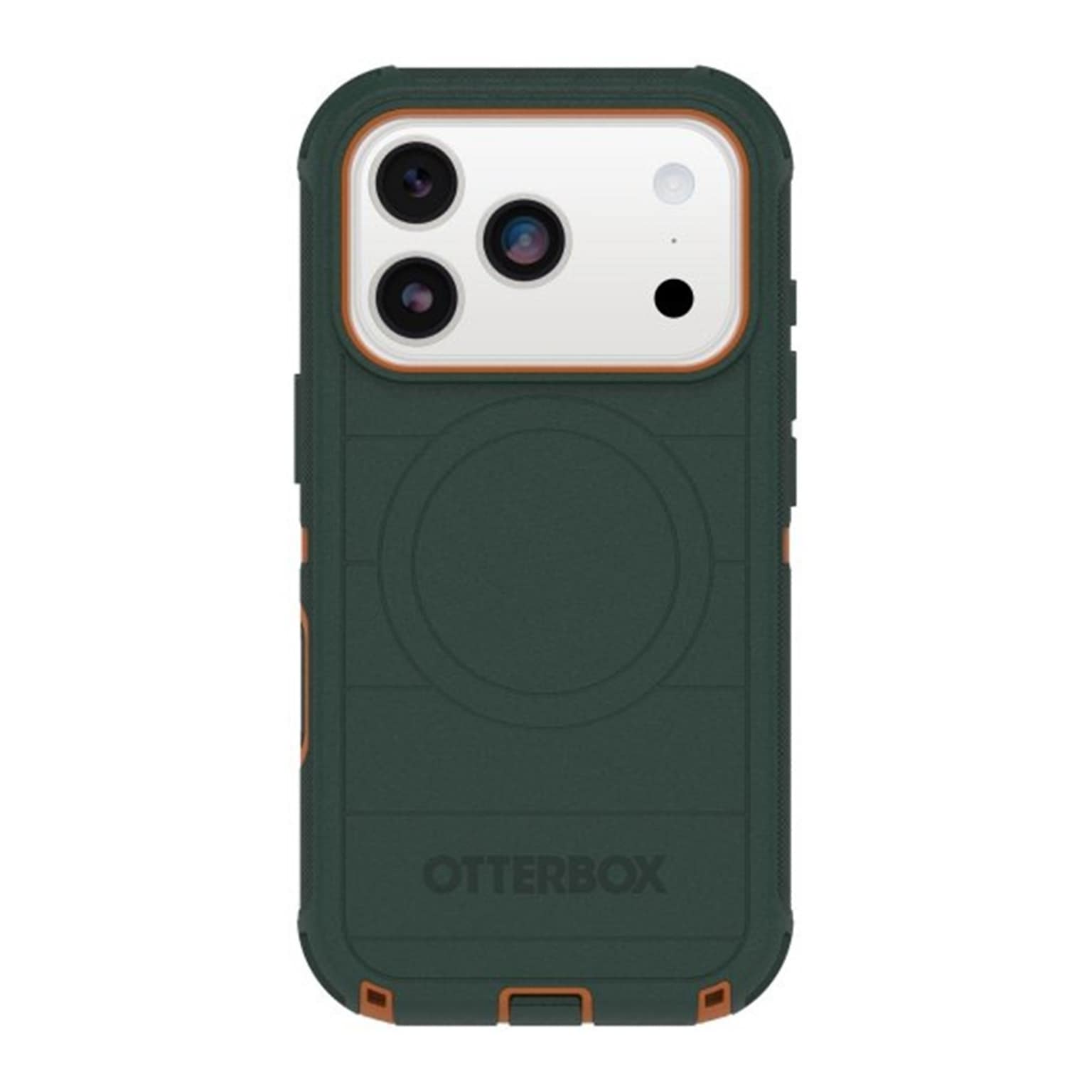 OtterBox Defender Pro MagSafe Compatible Phone Case for Apple iPhone 17 Pro, Shock Absorbing, Green Intrigue (77-98427)